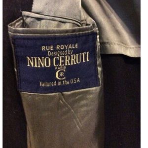 NINO CERRUTI Two-pleat Slacks, Made in USA, Men's, Size W32 unclear brown type Vintage Second Hand
